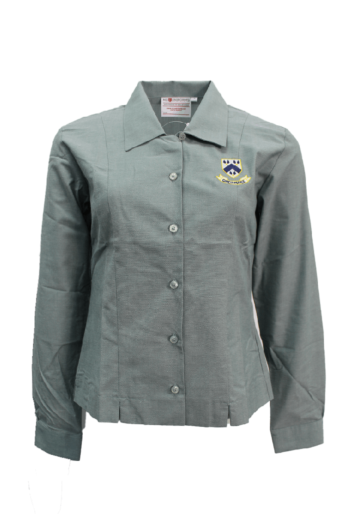 Hillcrest High School Junior LS Blouse Sage